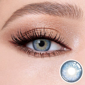 The top is a close-up of the eye effect with Alice Blue contact lenses, and the bottom is the natural effect