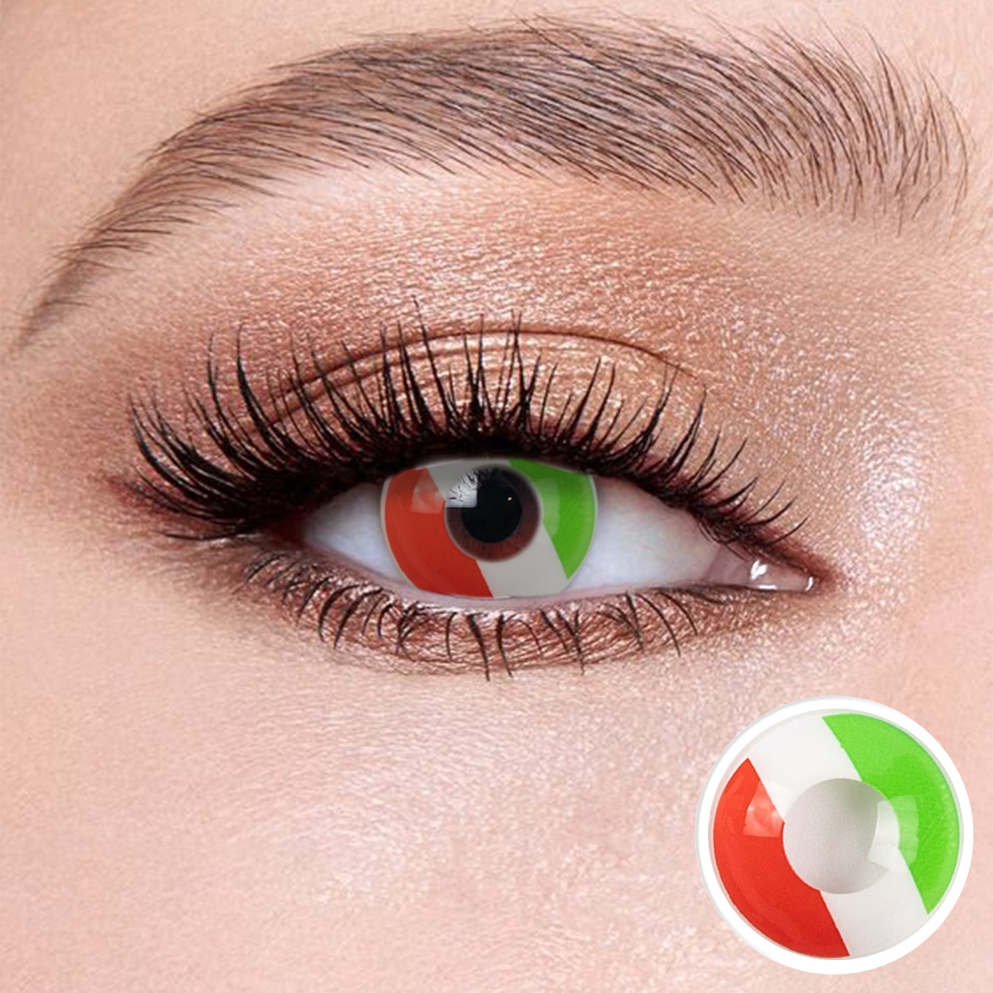 Wooeye Flag Italy Contact Lenses | 1 Year