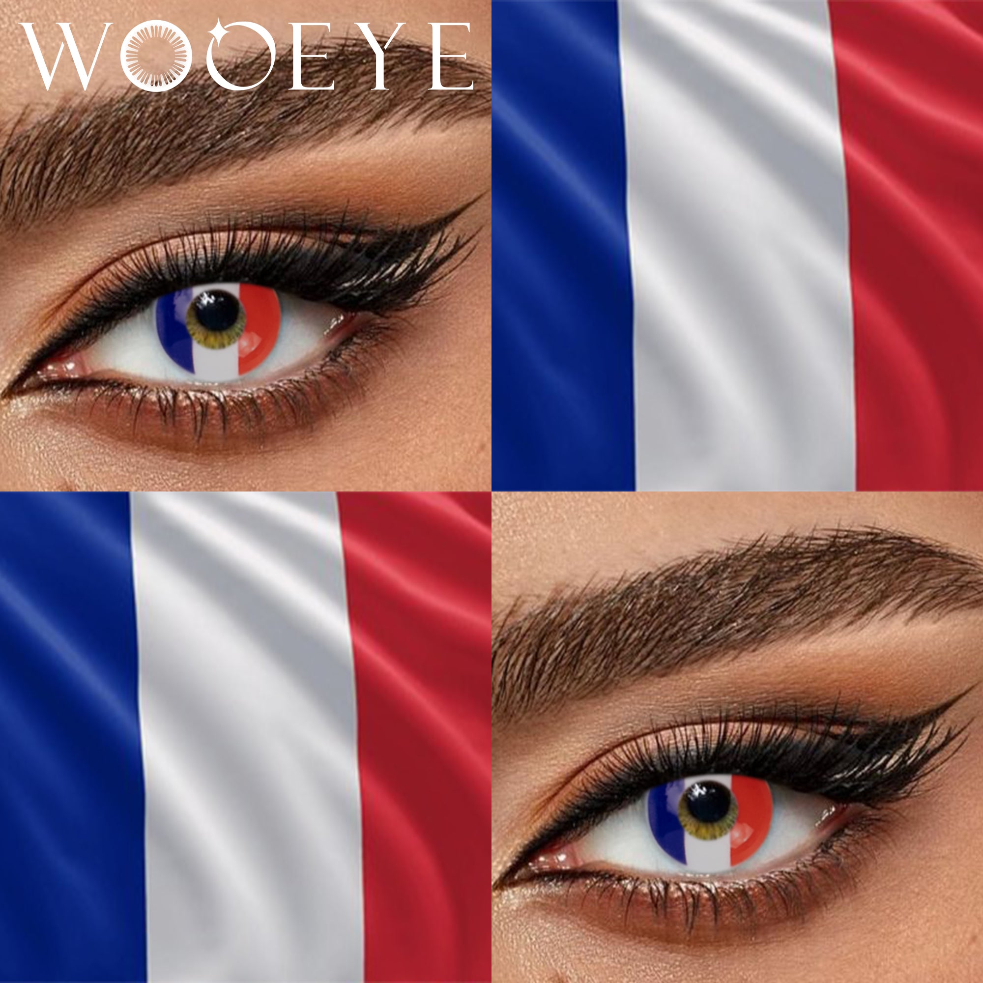 Wooeye Flag France Contact Lenses | 1 Year