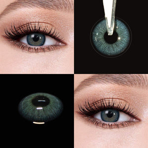 Elf Blue eye effect close-up and product close-up