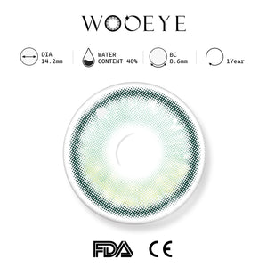 Bubbles Green Contact Lenses Product Features