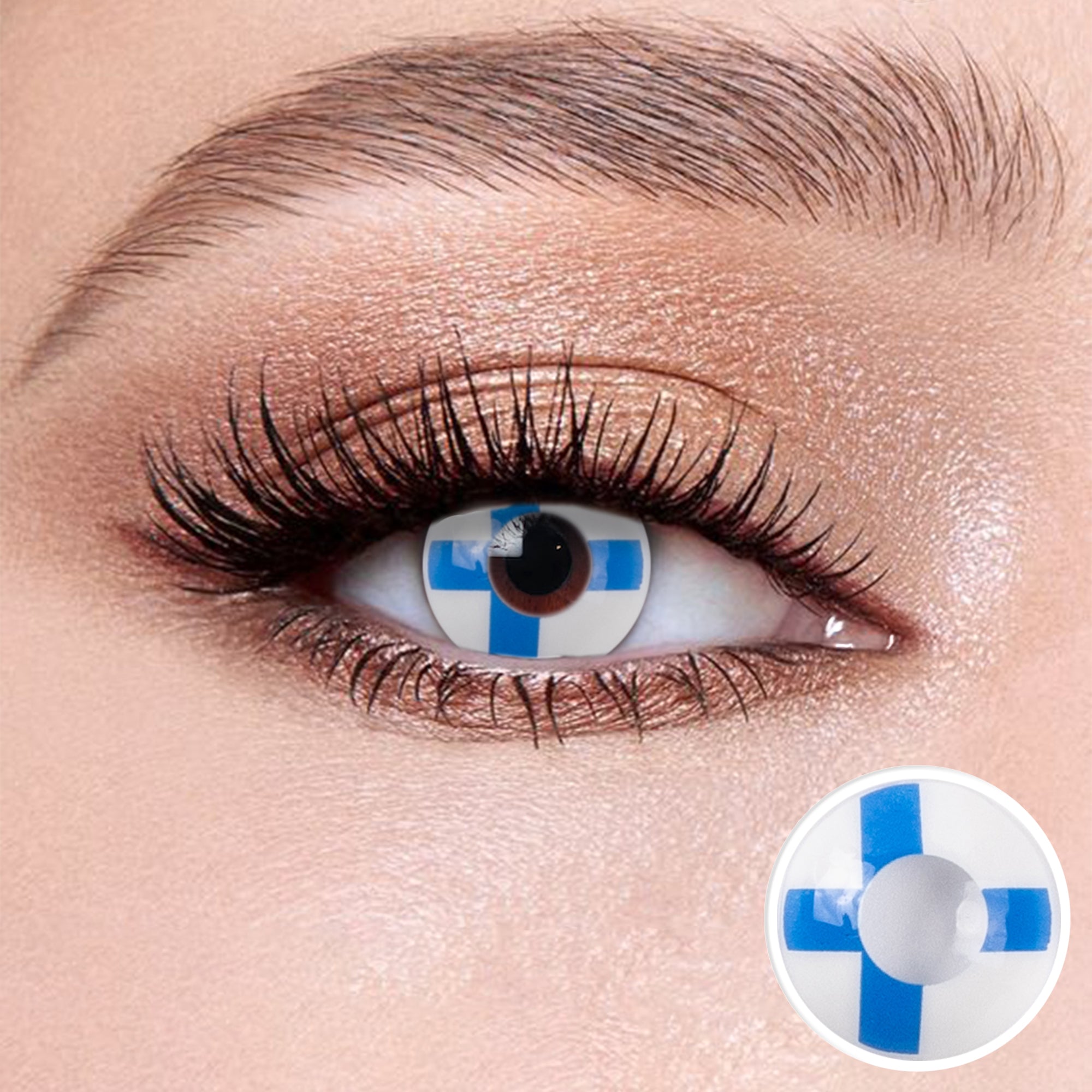 Wooeye Flag Finland Contact Lenses | 1 Year