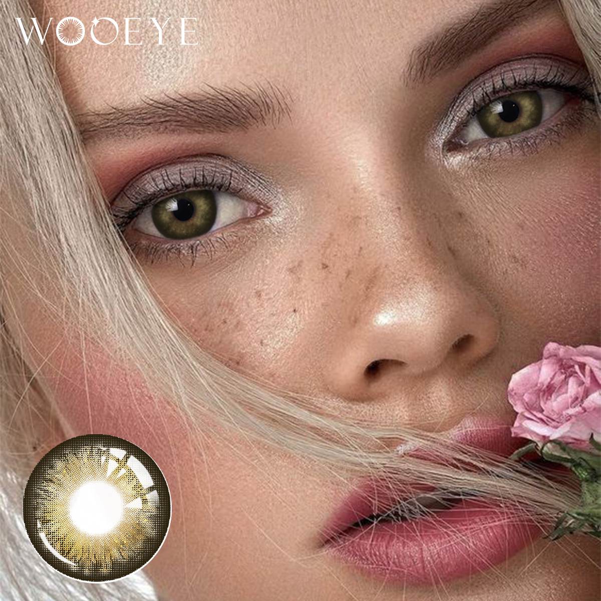 Wooeye Aurora Brown Contact Lenses | 1 Year