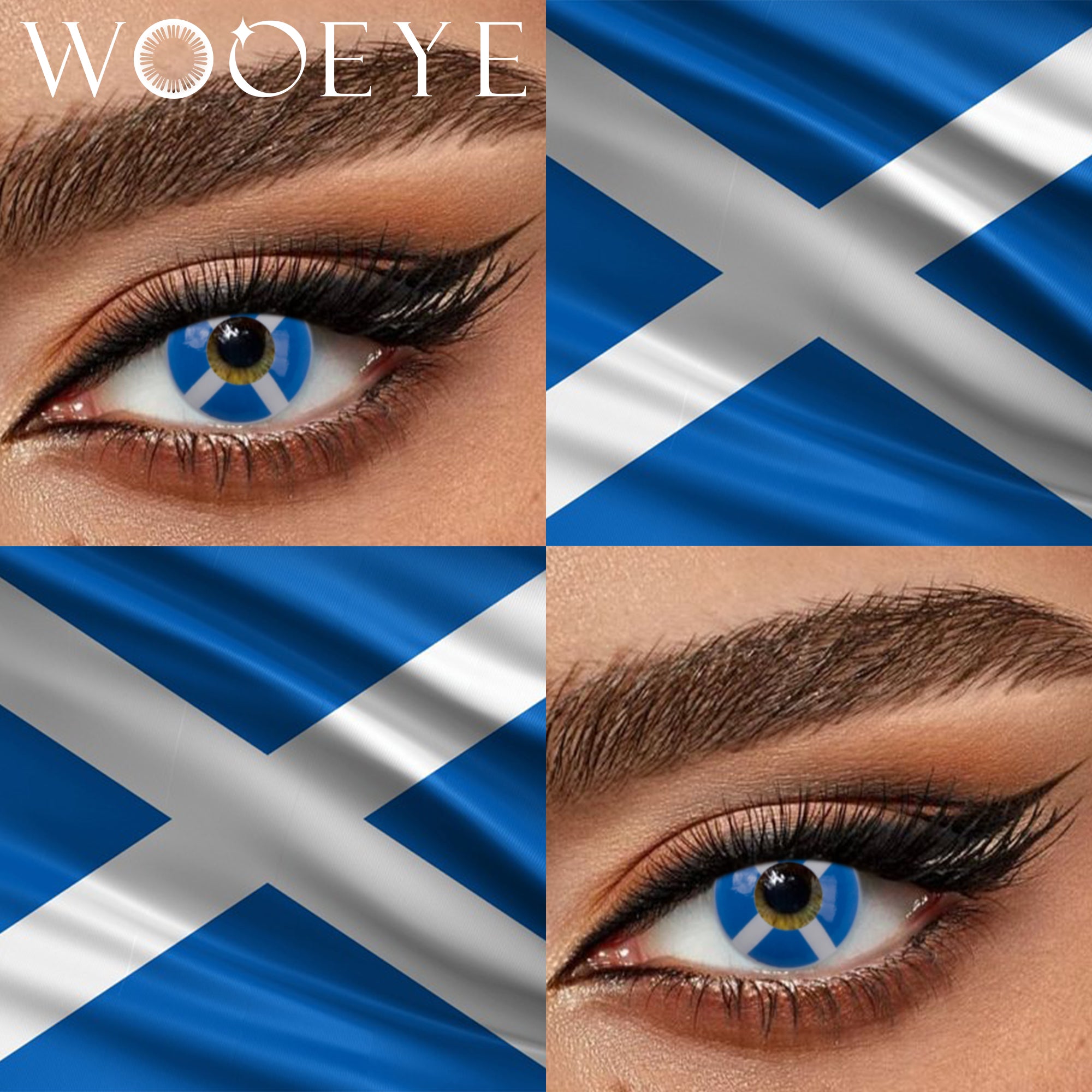 Wooeye Flag Scotland Contact Lenses| 1 Year