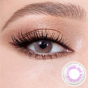 Eye effects of wearing Salty purple Contact Lenses