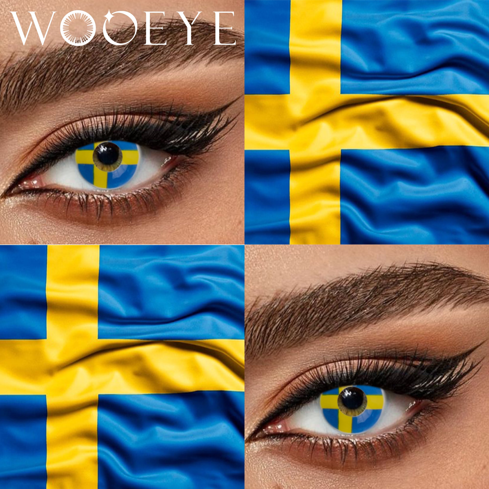 Wooeye Flag Sweden Contact Lenses | 1 Year