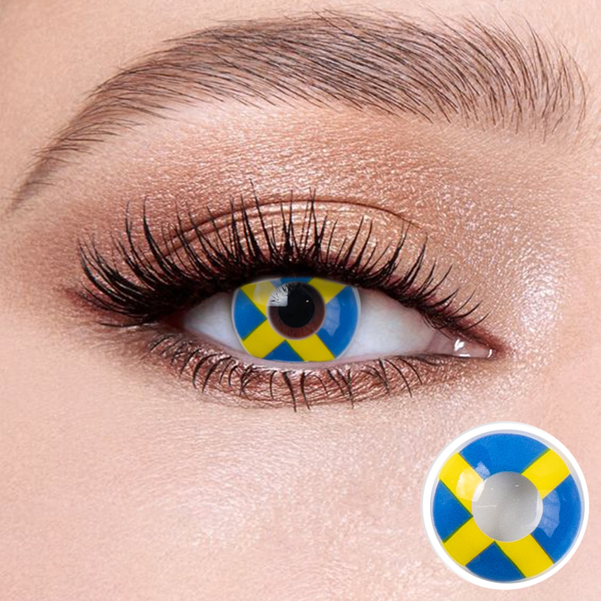 Wooeye Flag Sweden Contact Lenses | 1 Year