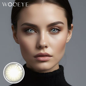 Model wearing Diamond Brown Contact Lenses