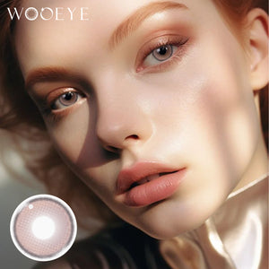 Model wearing Aura Purple Contact Lenses