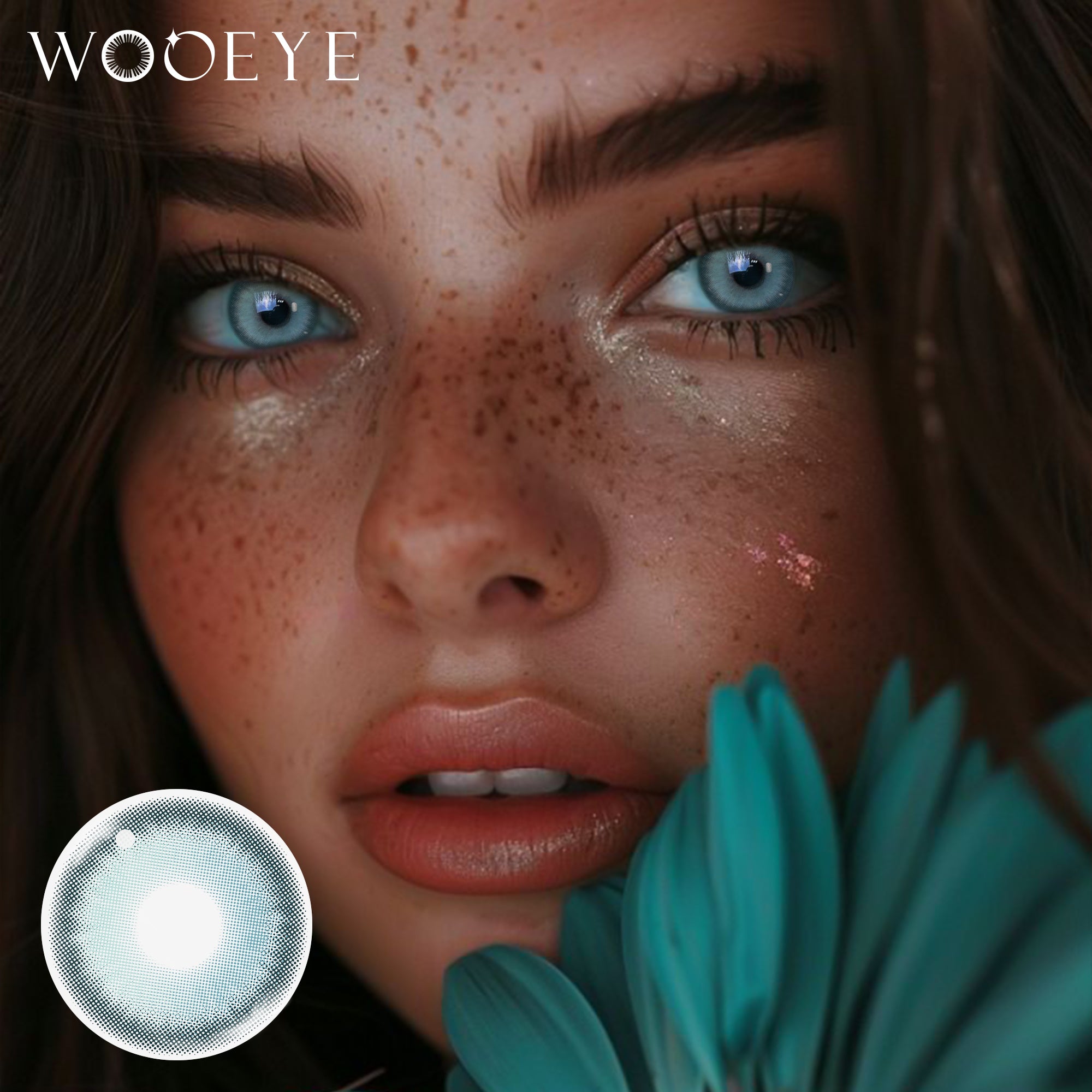 Wooeye Aura Blue  Contact Lenses | 1 Year