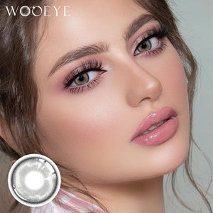 Model wearing Heaven Gray Contact Lenses