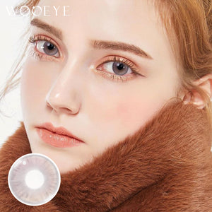 Model wearing Princess Pink Contact Lenses