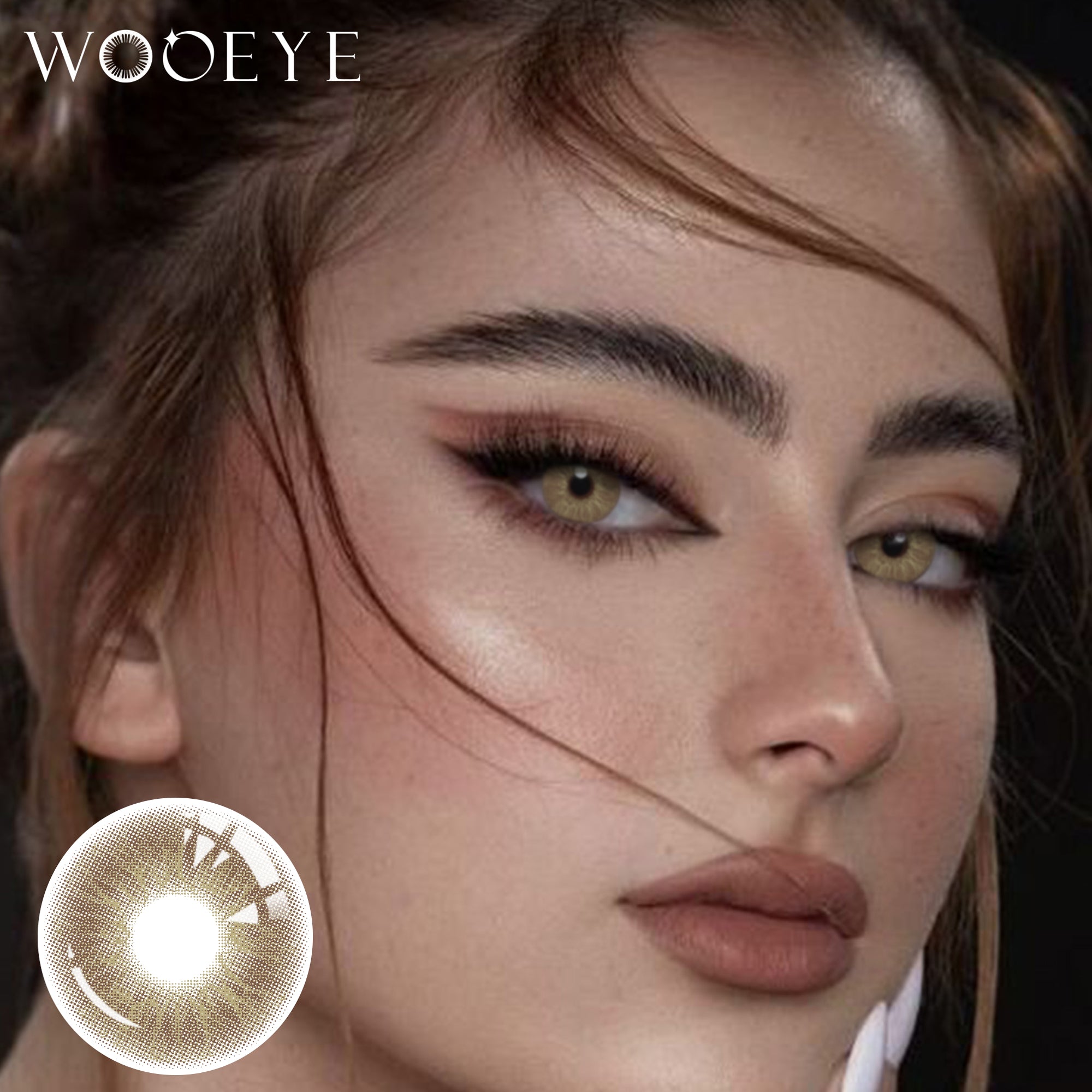 Wooeye Love Brown Contact Lenses | 1 Year