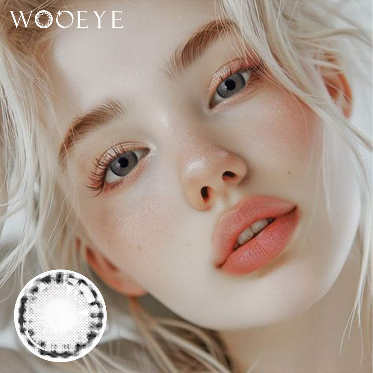 Wooeye Elf Gray Contact Lenses | 1 Year
