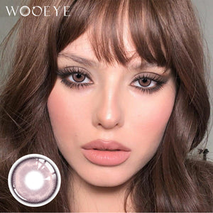Model wearing Heaven Purple Contact Lenses