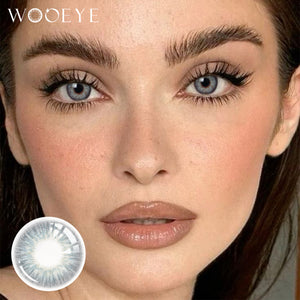 Model wearing Omg Green Contact Lenses