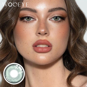 Model wearing Heaven Green Contact Lenses