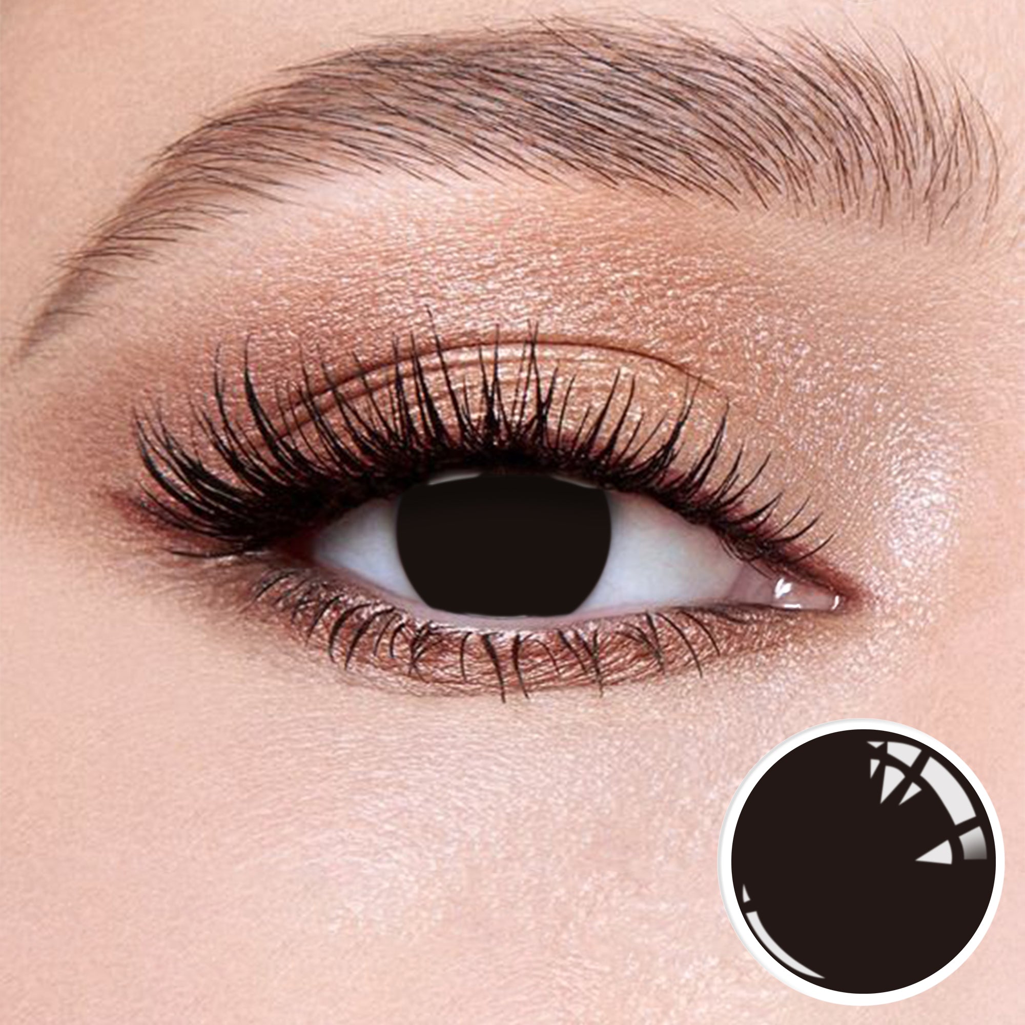 Wooeye All Black Contact Lenses | 1 Year