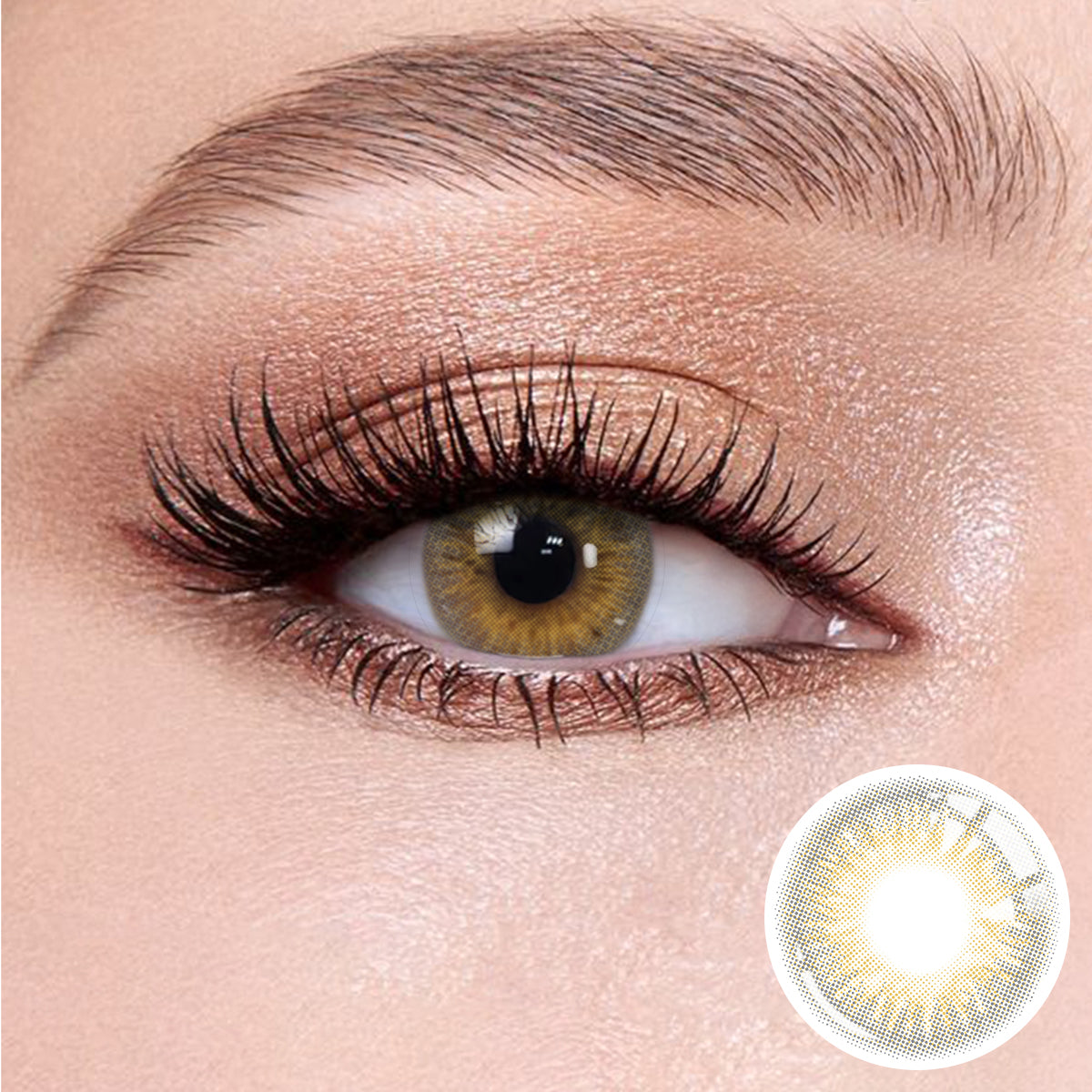 Wooeye Banshe Brown Gray Contact Lenses | 1 Year