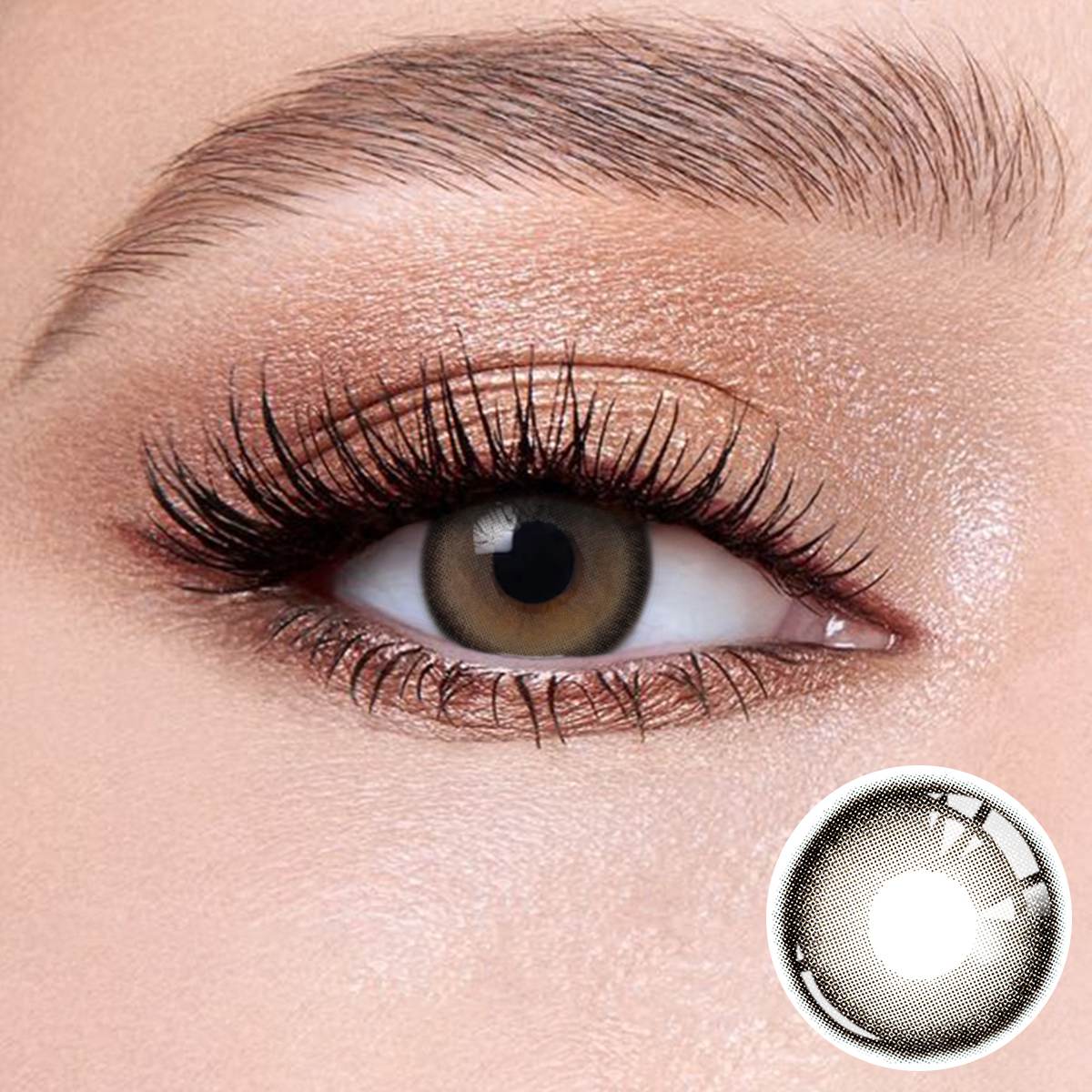 Wooeye Black Pearl Gray Contact Lenses | 1 Day,10 Pcs