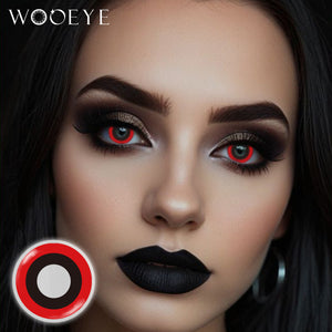 Model wearing Bloodsucker Ⅳ Contact Lenses