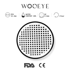 Grid White Contact Lenses Product Features