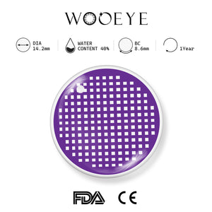 Grid Purple Contact Lenses Product Features