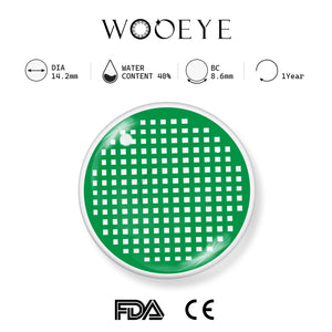 Grid Green Contact Lenses Product Features
