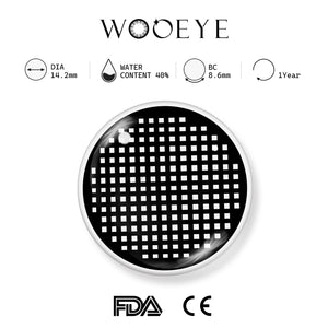 Grid Black Contact Lenses Product Features