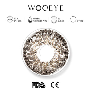Chocolate Oat Gray Contact Lenses Product Features