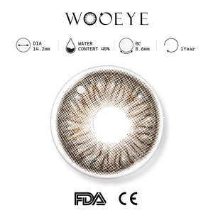 Chocolate Oat Gray II Contact Lenses Product Features