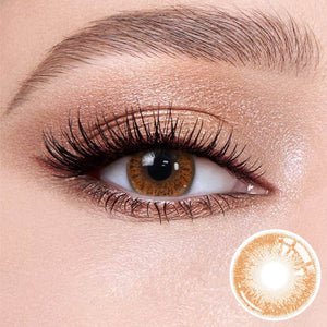 Coffee Gray contact lense for brown eyes - Wooeye