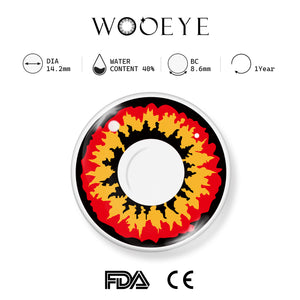 Cosplay Devil Red Contact Lenses Product Features