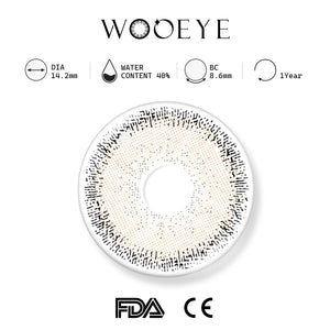 Cream Brown II Contact Lenses Product Features