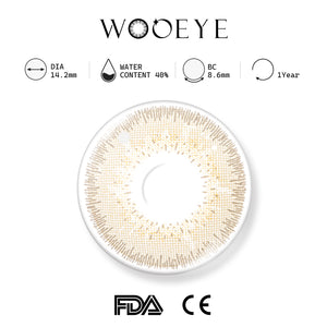 Creamy Beige Gray Contact Lenses Product Features