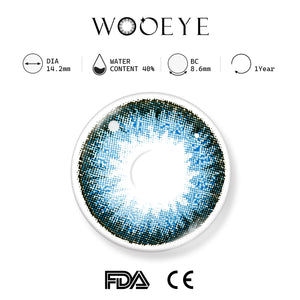 Deep Ocean Blue Contact Lenses Product Features