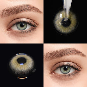 Brown eyes wearing Diamond Brown II Contact Lenses