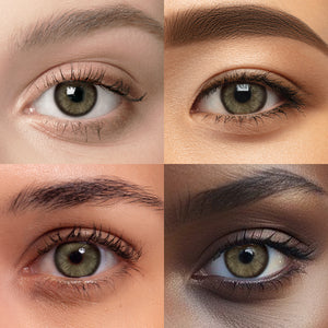 How Diamond Brown I Contact Lenses look on different skin tones