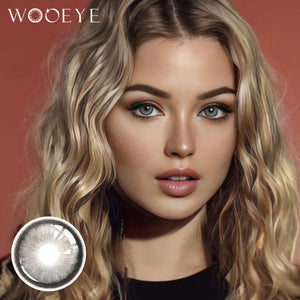 Model wearing Diamond Gray I Contact Lenses