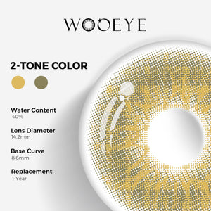 Love Gray Color Contacts specifications: 14.2mm diameter, 8.6mm base curve, and 40% water content for daily comfort.