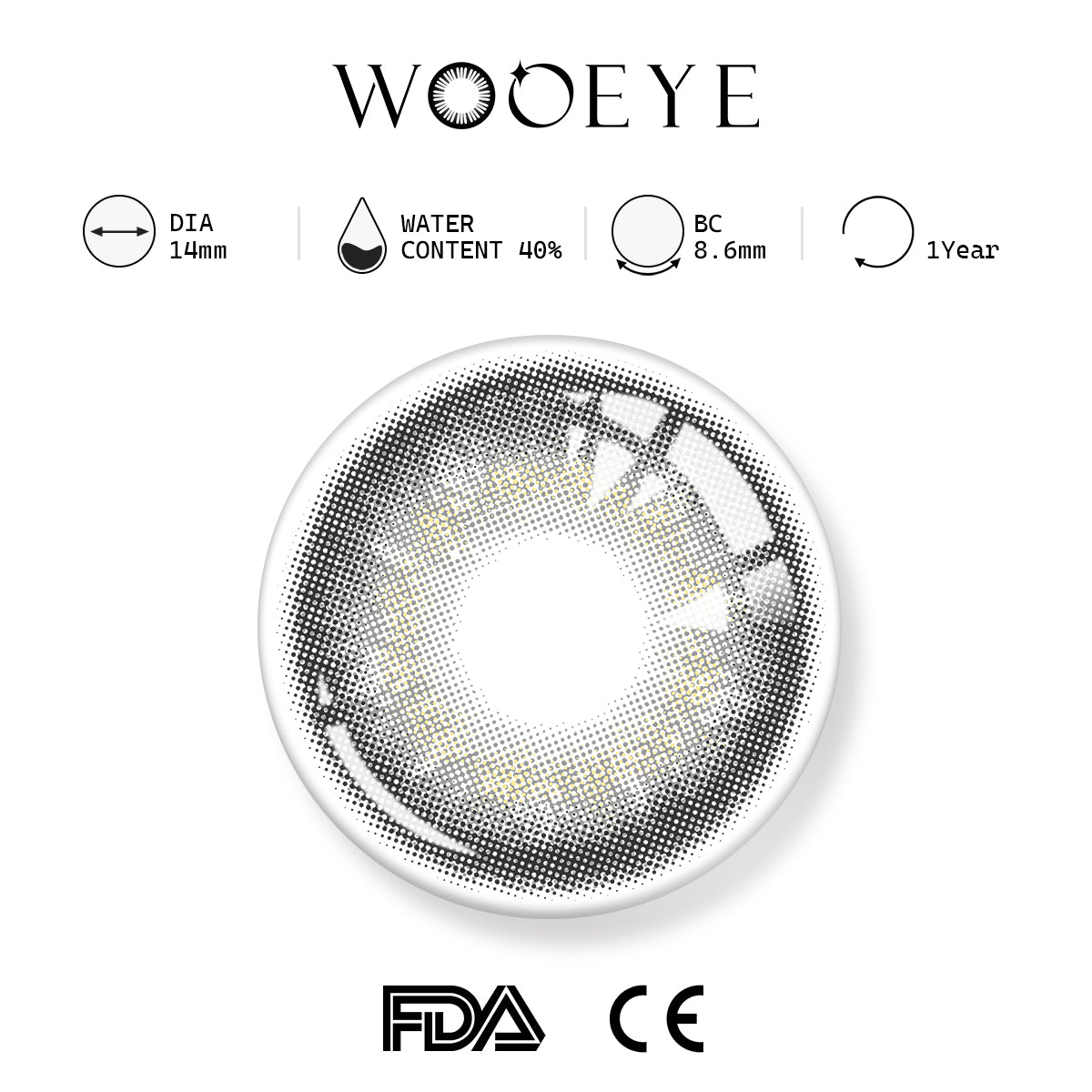 Banshe Gray Contact Lenses Product Features