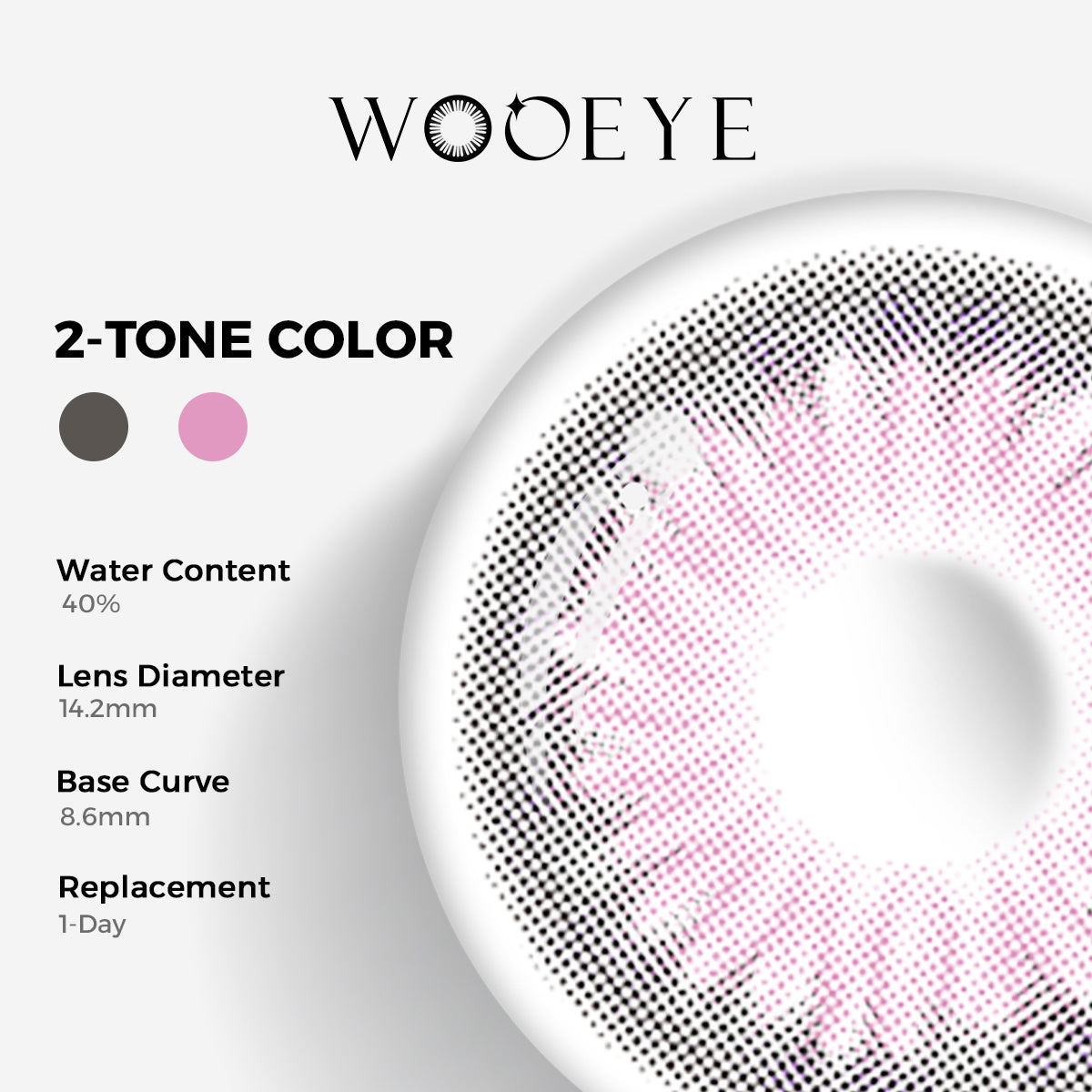 Wooeye Diamond Purple Contact Lenses | 1 Day,10 Pcs