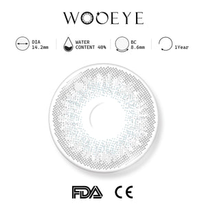 Wooeye Freedom Gray II Contact Lenses | 1 Year Product Features