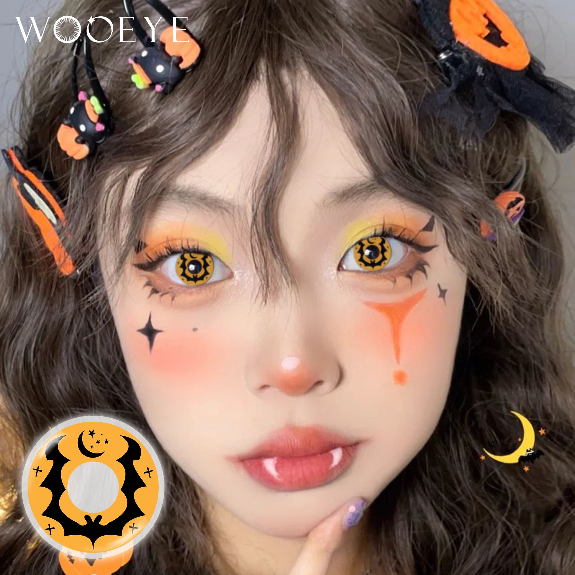 Model wearing Halloween I Contact Lenses