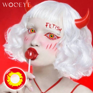 Model wearing Halloween II Contact Lenses