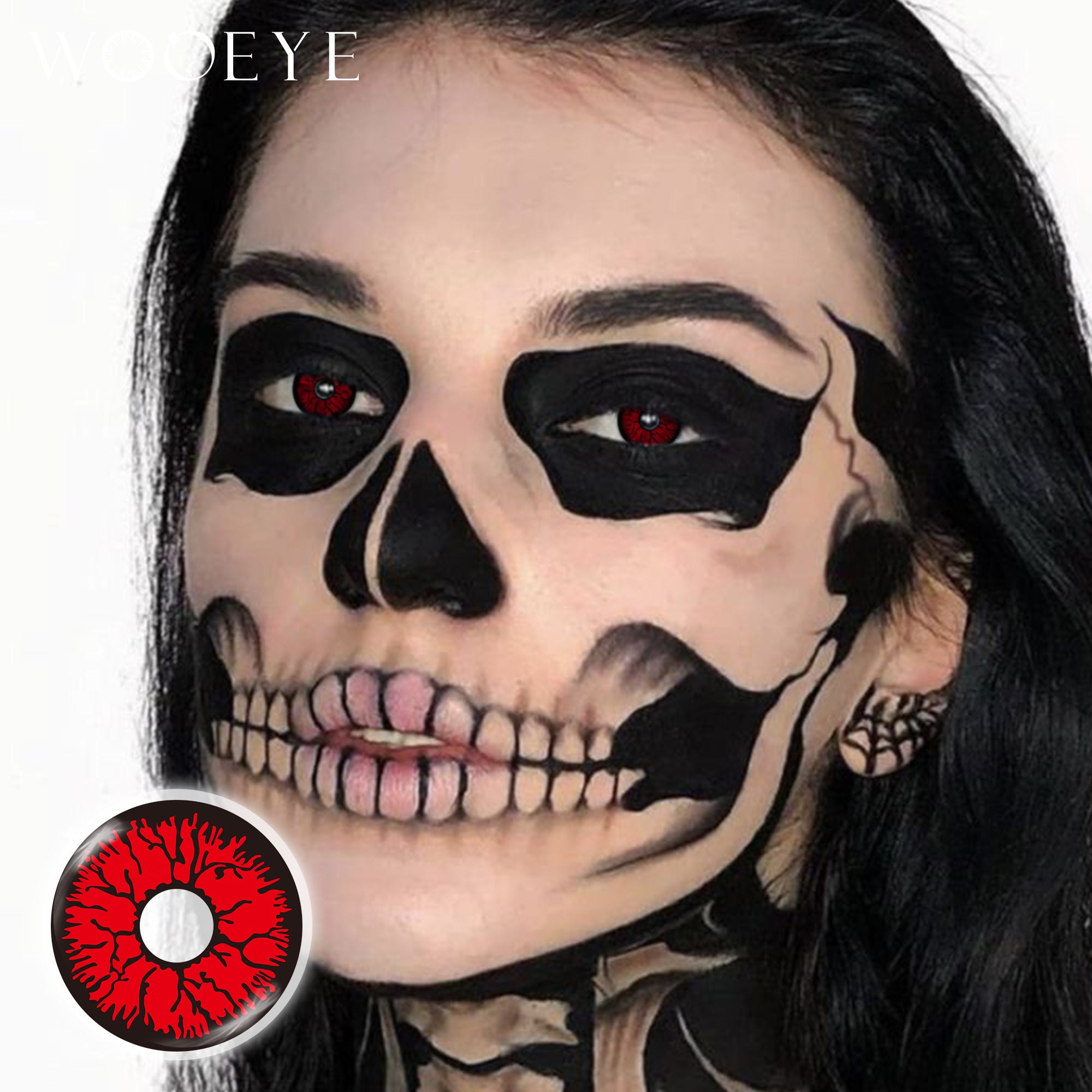 Model wearing Bloodsucker II Contact Lenses