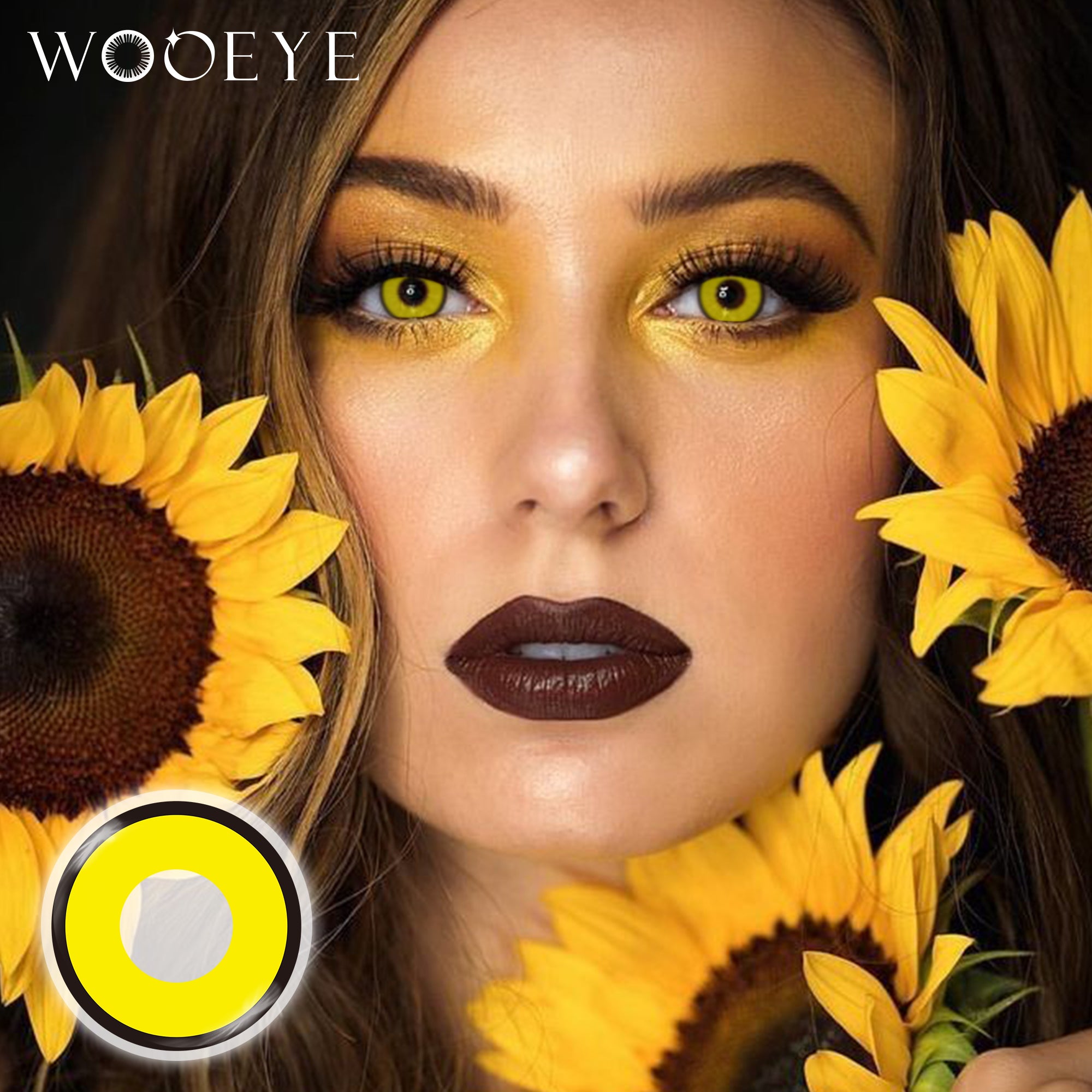 Model wearing Bat II Contact Lenses