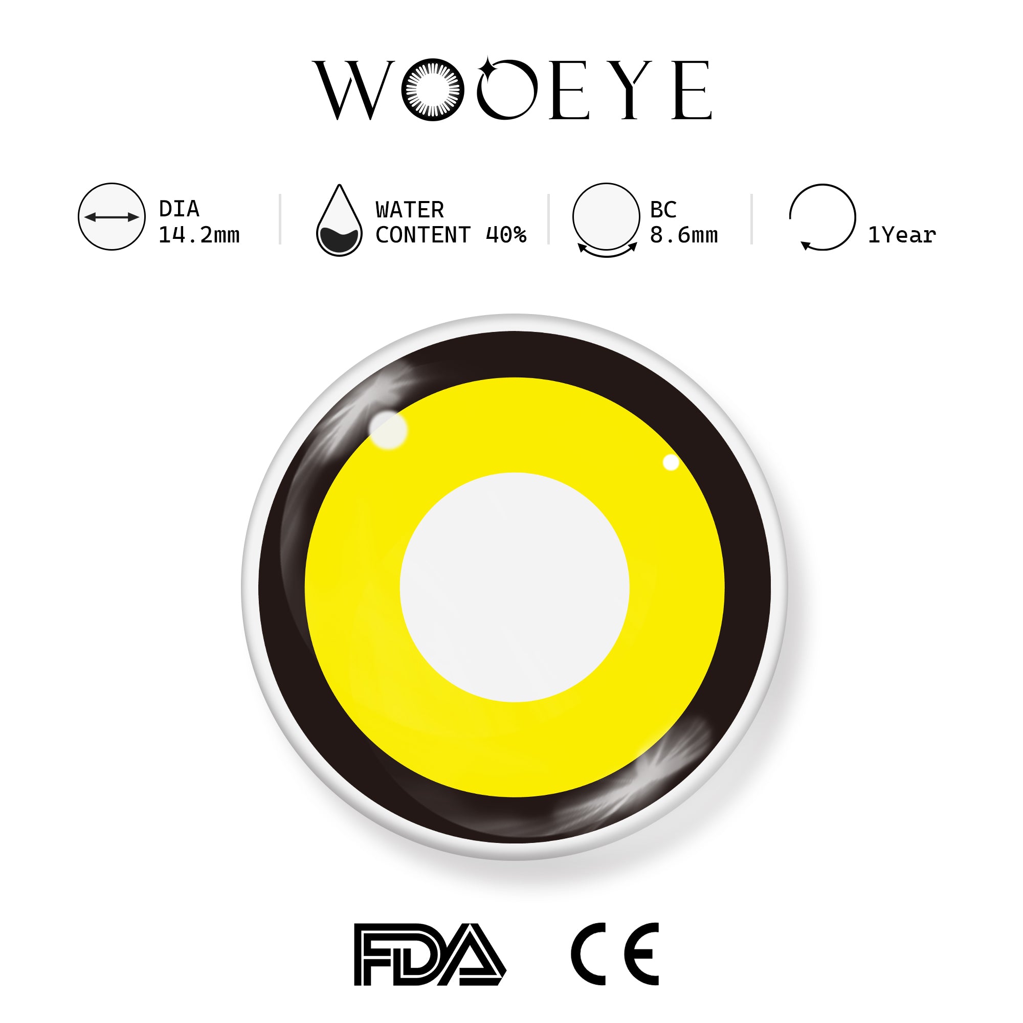 Bat II Contact Lenses Product Features