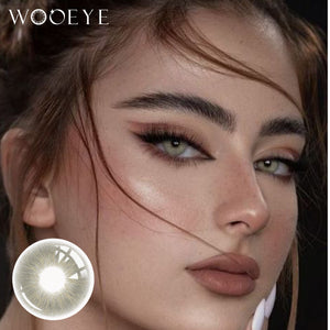 Model wearing Love Gray Contact Lenses