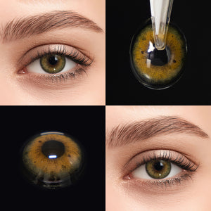 Brown eyes wearing Magic Brown Contact Lenses